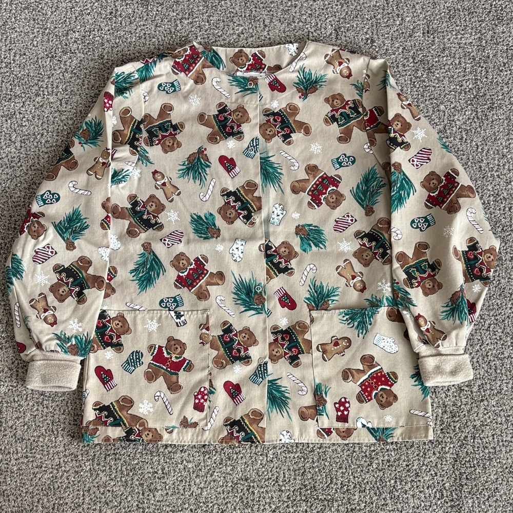 Christmas Scrub Jacket